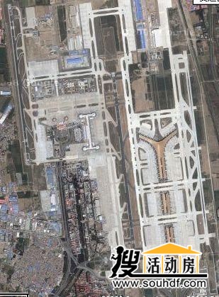 北京首都機場衛星圖