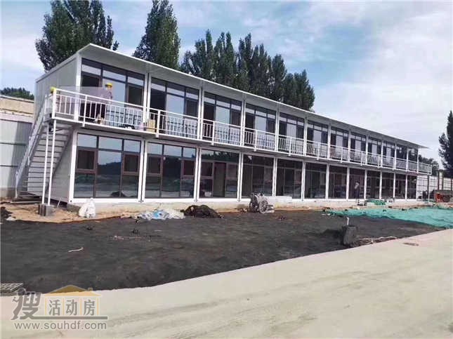 二層的集裝箱活動房廊坊地區的案例