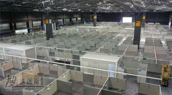 義烏方艙醫院采用隔斷凈化板非打包箱